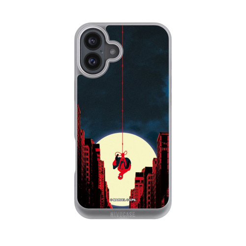 Apple iPhone 16 Plus NIVOpure Spider-Man Marvel between Skyscrapers