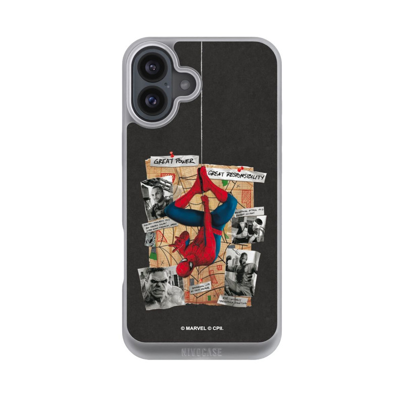 iPhone 16 Plus NIVOpure Spider-Man Tableau d'enquête