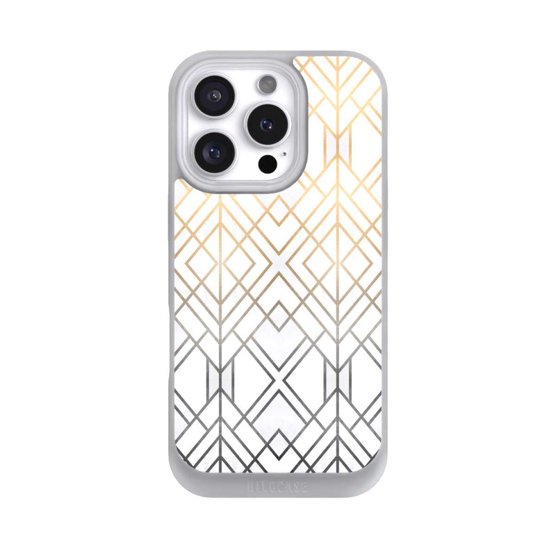 iPhone 16 Pro NIVOpure Gold und Grauer Geo Golddruck