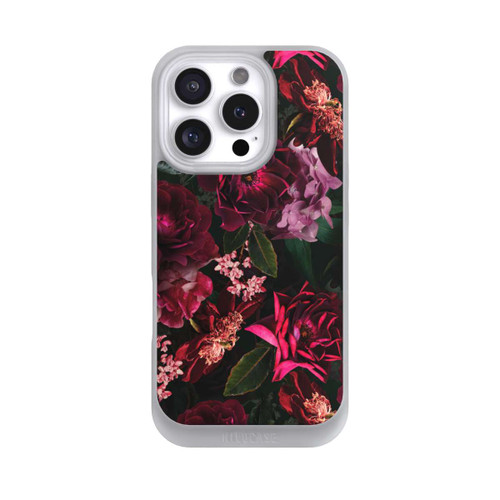 Apple iPhone 16 Pro NIVOpure Dark Romantiv Red and Pink Peonies Flowers