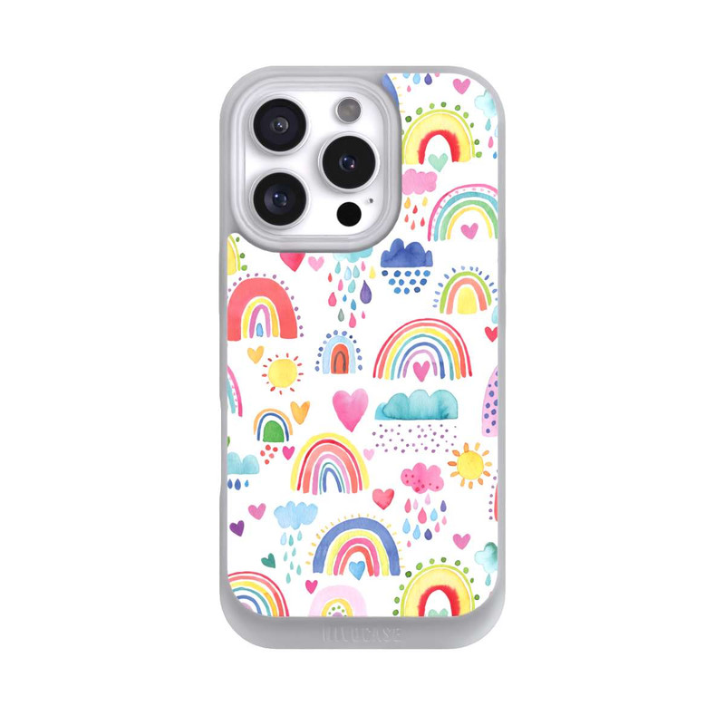 iPhone 16 Pro NIVOpure Schöne Regenbogen-Multi-Rot