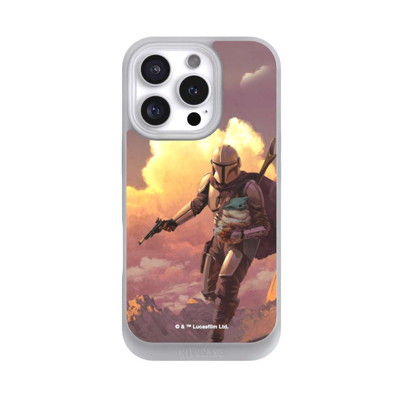 iPhone 16 Pro NIVOpure Les nuages ​​du coucher du soleil Mandalorien et Grogu