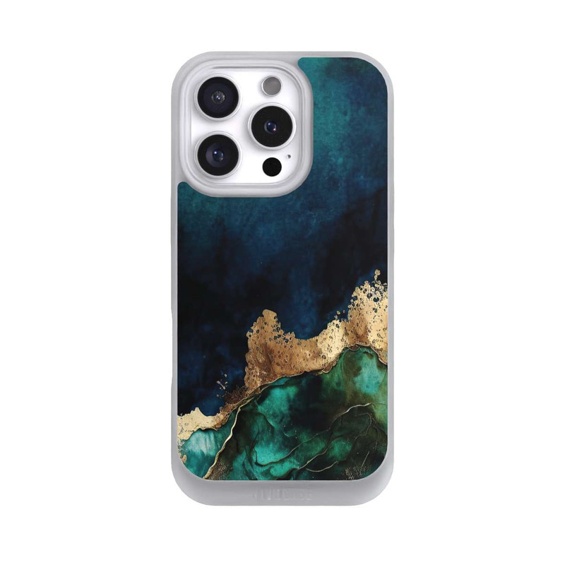 iPhone 16 Pro NIVOpure Petrolblau mit Gold