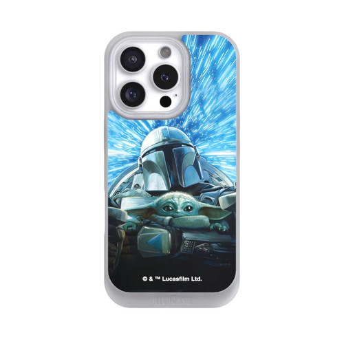 Apple iPhone 16 Pro NIVOpure Grogu und Mando fliegen blau