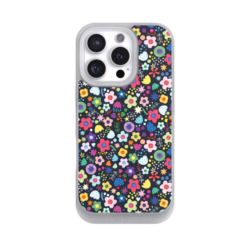 iPhone 16 Pro NIVOpure Psychedelic Flowers Multi Black