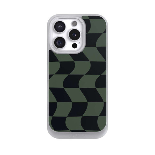 Apple iPhone 16 Pro NIVOpure Checked Pattern Green Black