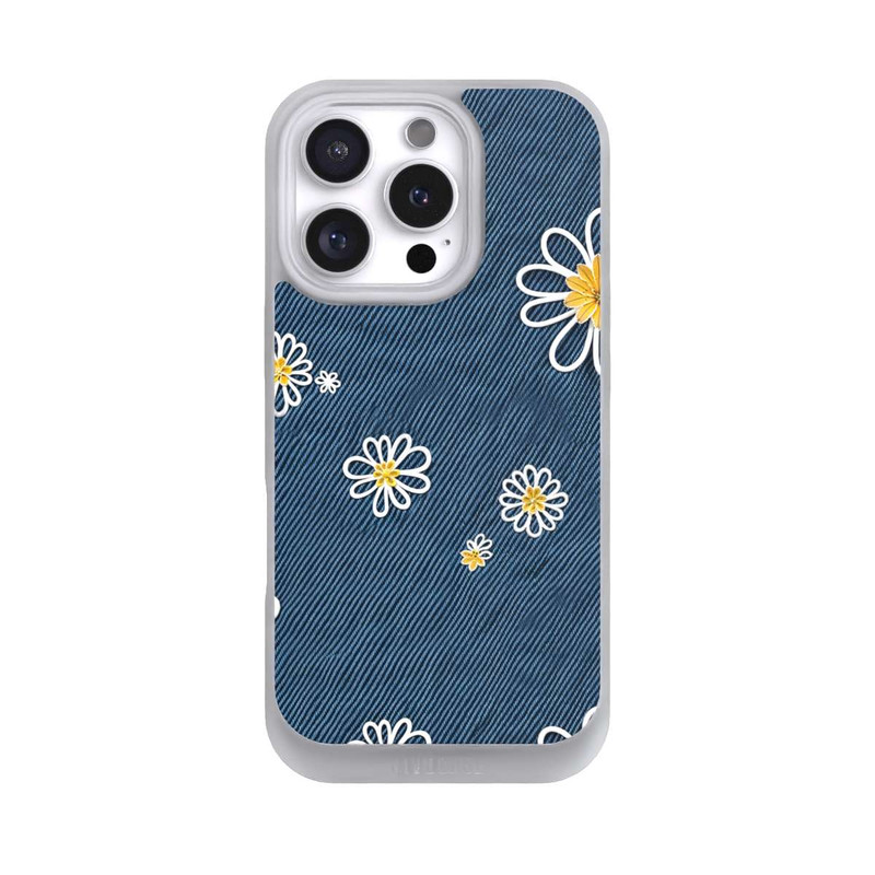 iPhone 16 Pro NIVOpure Jeans Flowers Pattern with AI