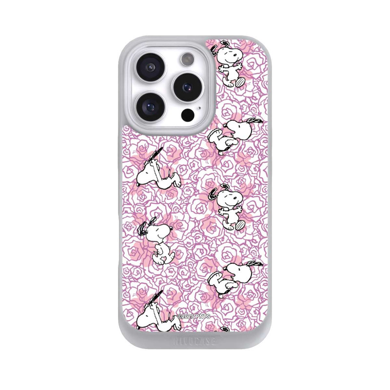 iPhone 16 Pro NIVOpure Peanuts Pink Roses Pattern