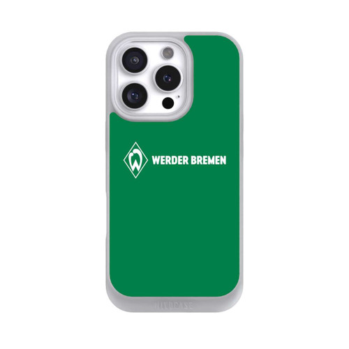 Apple iPhone 16 Pro NIVOpure Werder Bremen Schriftzug Raute Grün