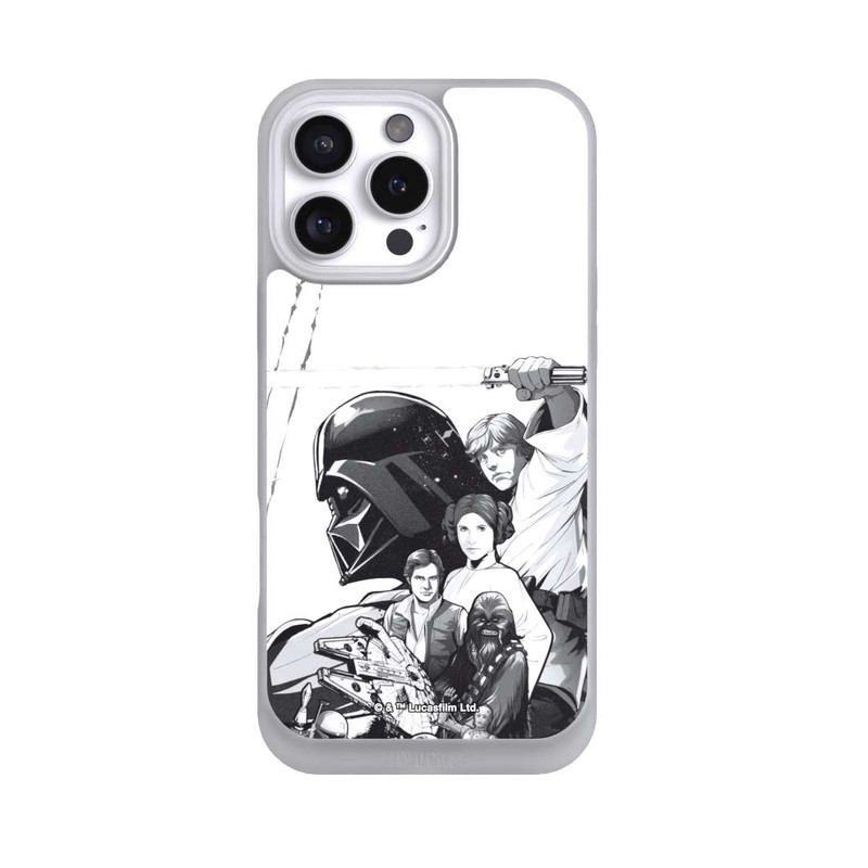 iPhone 16 Pro Max NIVOpure StarWars Charaktere - Schwarz-Weiß