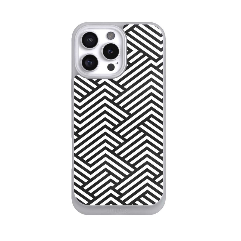 iPhone 16 Pro Max NIVOpure Schwarz und Weiß ZigZag
