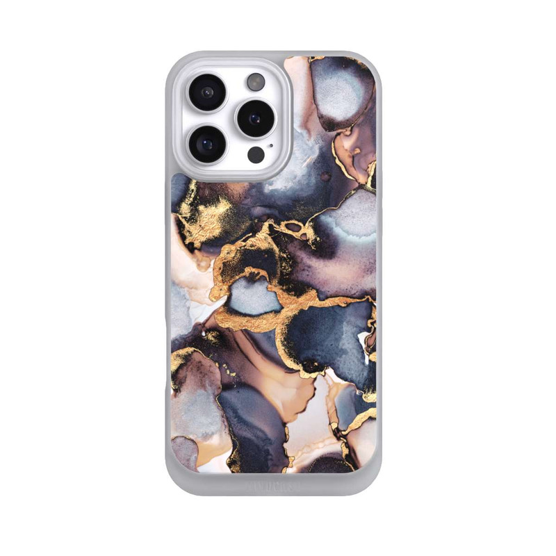 iPhone 16 Pro Max NIVOpure Verträumte Tinte Grau-Golddruck