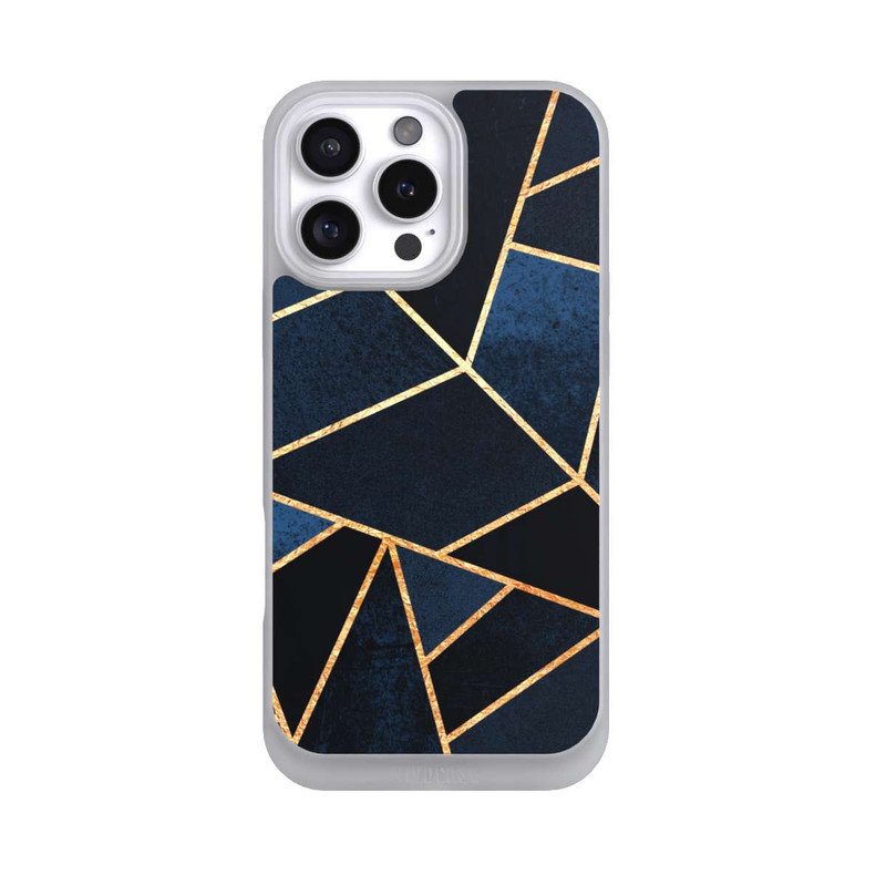 iPhone 16 Pro Max NIVOpure Navy Stein Golddruck