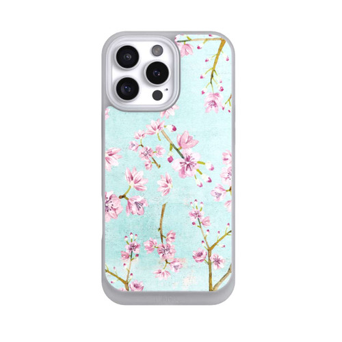 Apple iPhone 16 Pro Max NIVOpure Cherry Blossom Twigs Pattern Light Blue