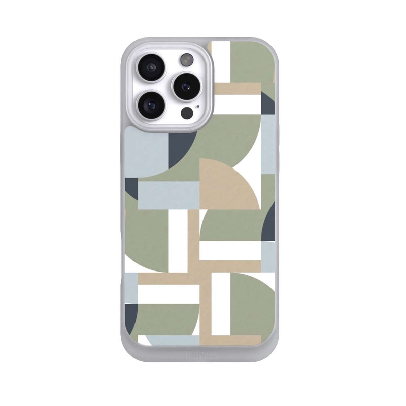 iPhone 16 Pro Max NIVOpure Futuristische Bauhaus Polygone Beige