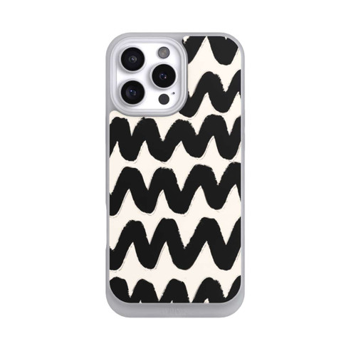 Apple iPhone 16 Pro Max NIVOpure Vagues Noires Pattern