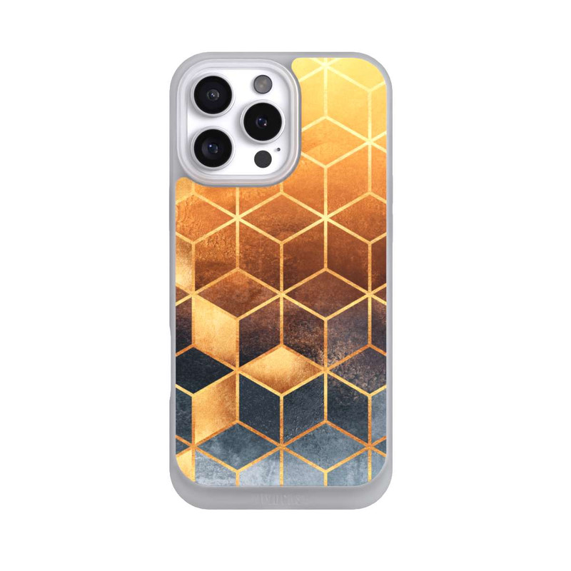 iPhone 16 Pro Max NIVOpure Würfel goldener Farbverlauf