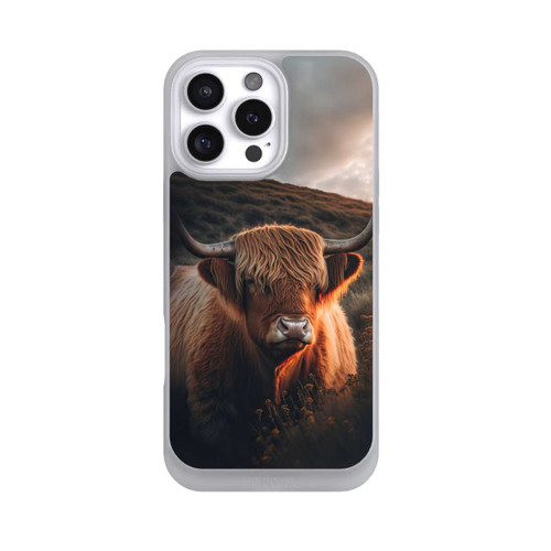 Apple iPhone 16 Pro Max NIVOpure Vache Highland avec de grandes cornes avec IA