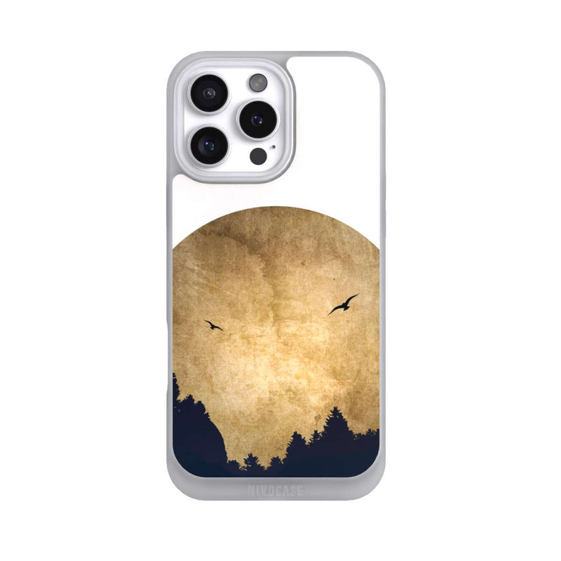 iPhone 16 Pro Max NIVOpure Zwei Vögel vor Mond