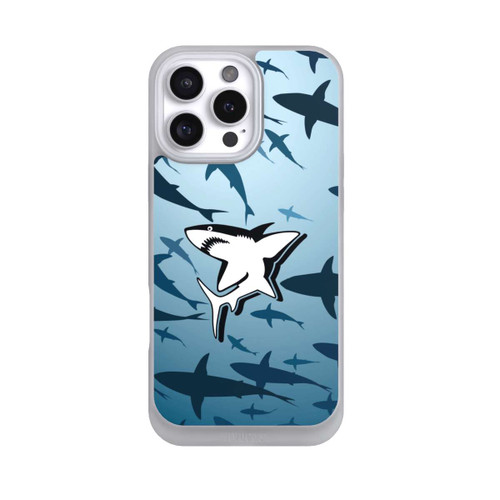 Apple iPhone 16 Pro Max NIVOpure Haie Muster Blau