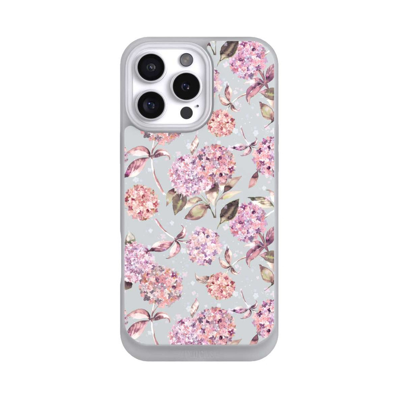 iPhone 16 Pro Max NIVOpure Pastel Magic Hydrangea Floral Watercolor Pink
