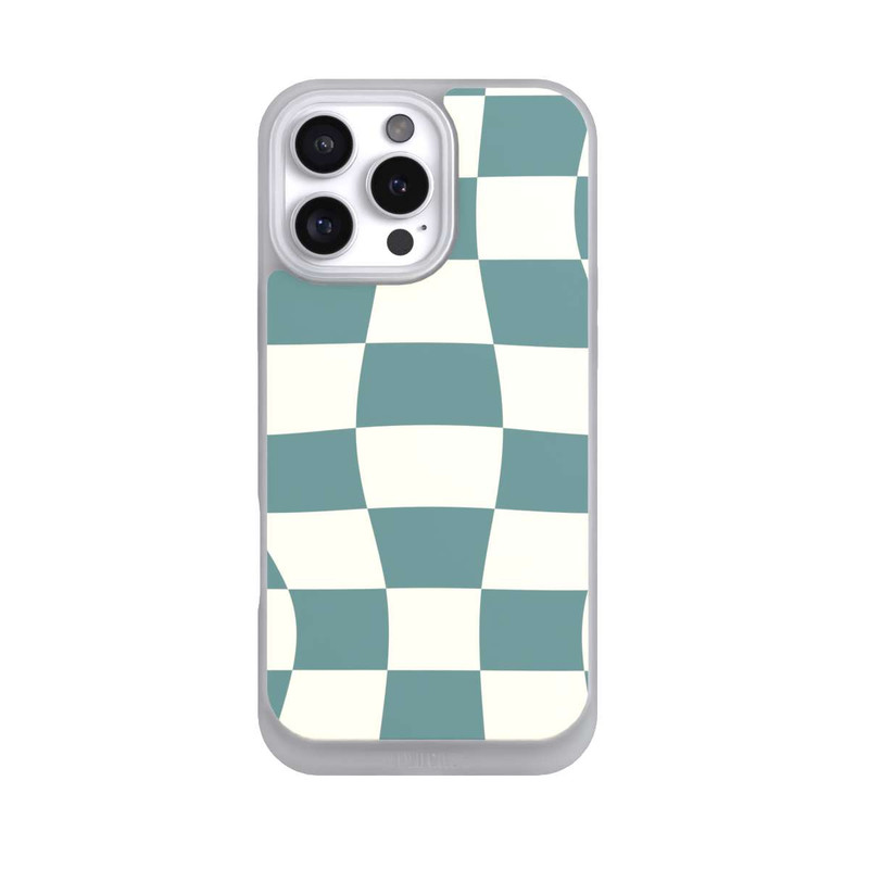 iPhone 16 Pro Max NIVOpure Schachbrett Petrol