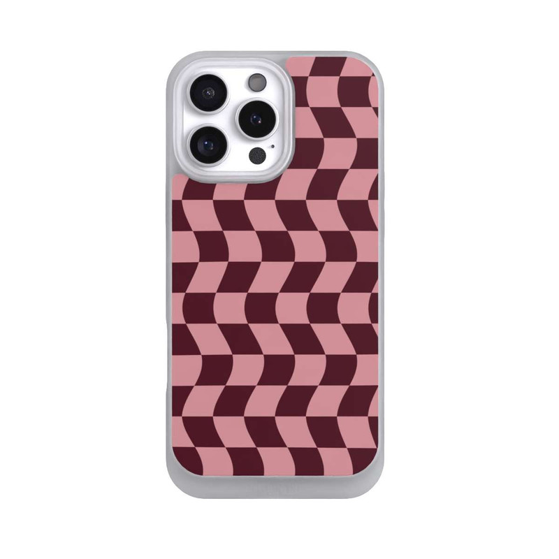 iPhone 16 Pro Max NIVOpure Schachbrett Rot-Rosa