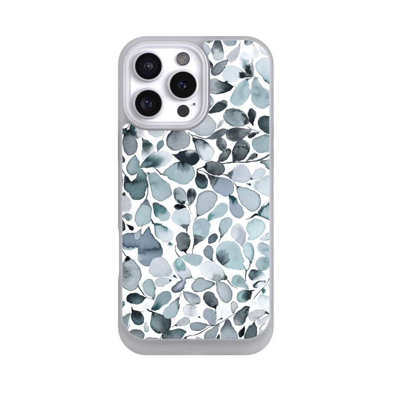 iPhone 16 Pro Max NIVOpure Eukalyptus Aquarell Blätter Grau
