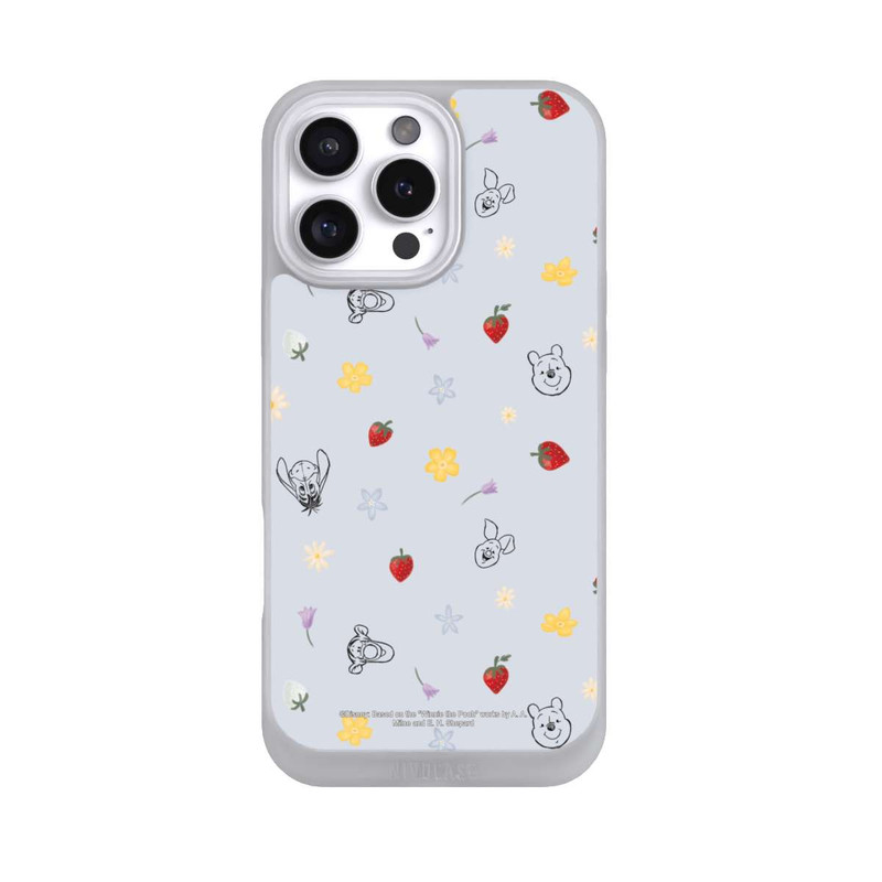 iPhone 16 Pro Max NIVOpure Winnie the Pooh and Friends Strawberry Pattern Blue