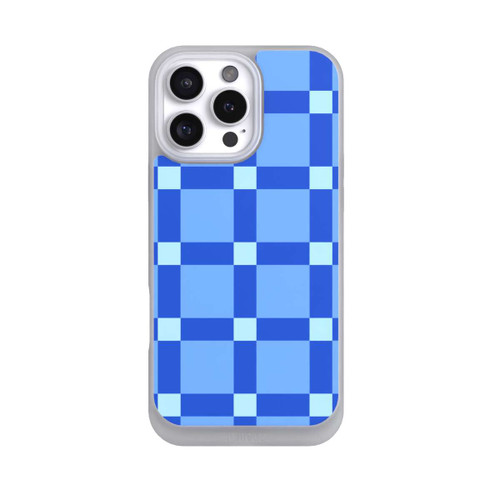 Apple iPhone 16 Pro Max NIVOpure Kariert Muster Blau