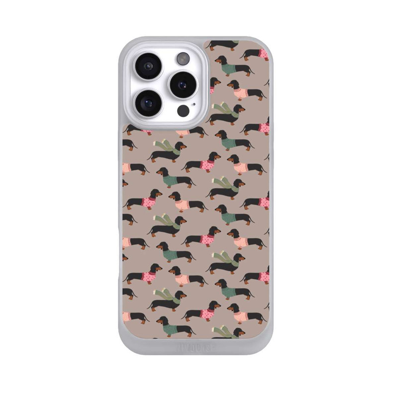 iPhone 16 Pro Max NIVOpure Dackel Muster Winter