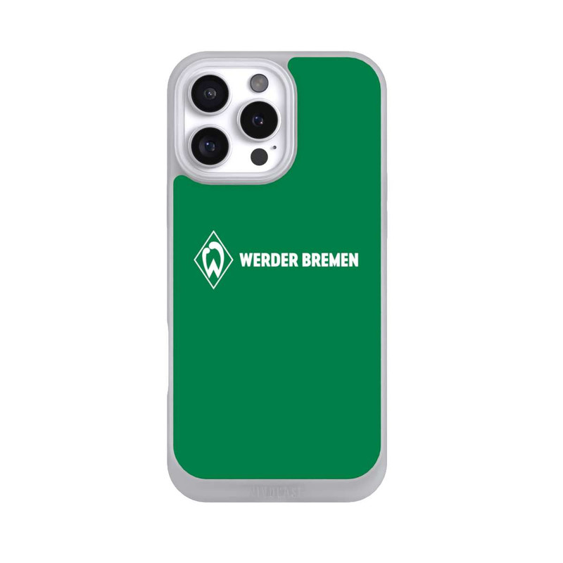 iPhone 16 Pro Max NIVOpure Werder Bremen Schriftzug Raute Grün
