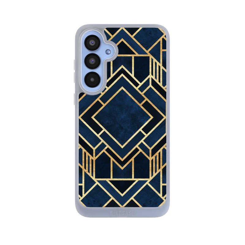 Galaxy A55 5G NIVOpure Kunst Deko Blau Golddruck