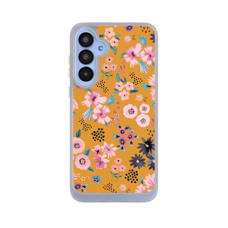 Galaxy A55 5G NIVOpure Petites Fleurs Jaune Moutarde