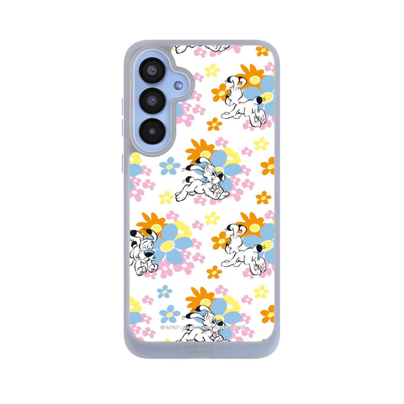 Galaxy A55 5G NIVOpure Idéfix sur fleurs colorées