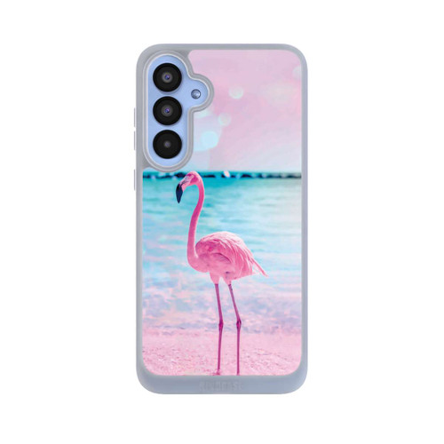 Samsung Galaxy A55 5G NIVOpure Rosa Flamingo am Meer