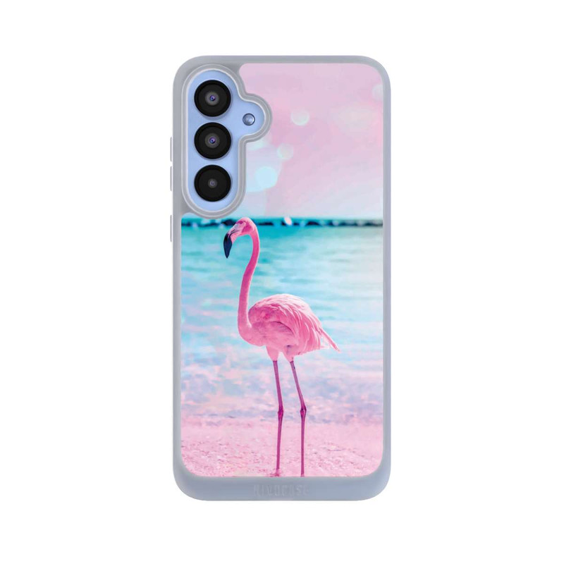 Galaxy A55 5G NIVOpure Rosa Flamingo am Meer