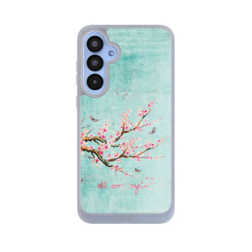 Samsung Galaxy A55 5G NIVOpure Motif d'arbre en fleurs de cerisier bleu