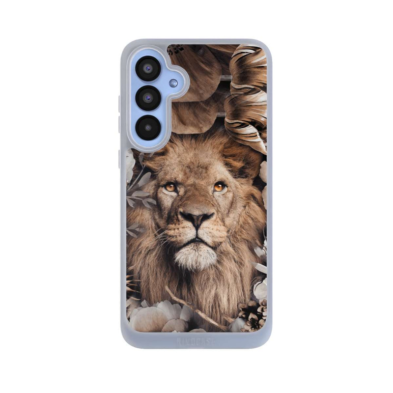 Galaxy A55 5G NIVOpure Löwe Blumenrahmen Beige