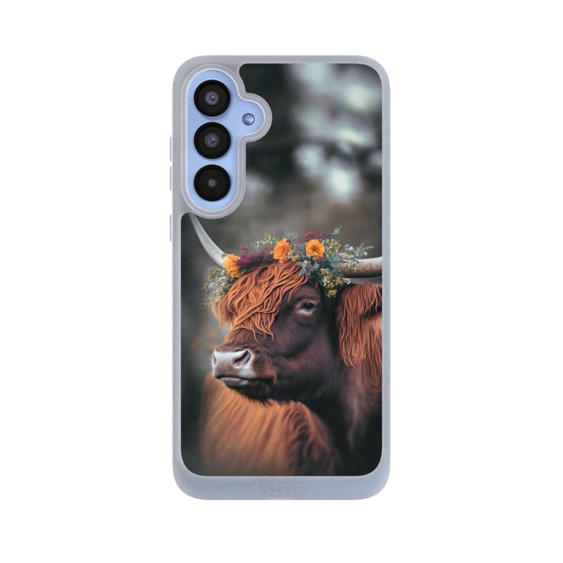 Galaxy A55 5G NIVOpure Hochland Rind mit Blumen mit KI