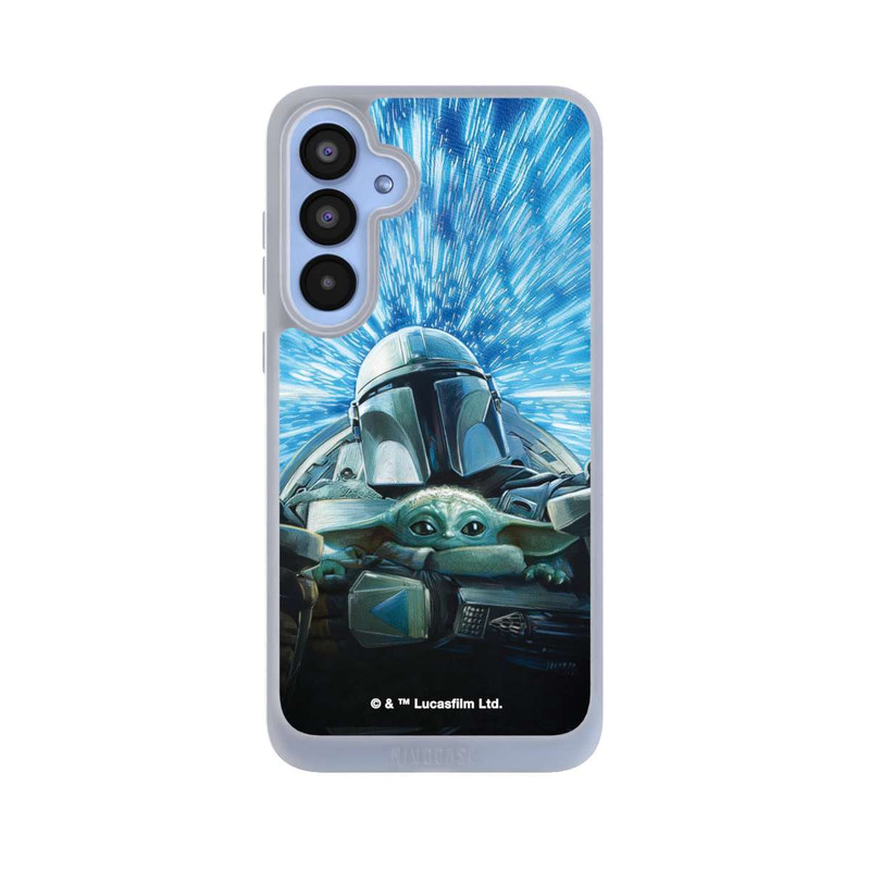 Galaxy A55 5G NIVOpure Grogu und Mando fliegen blau