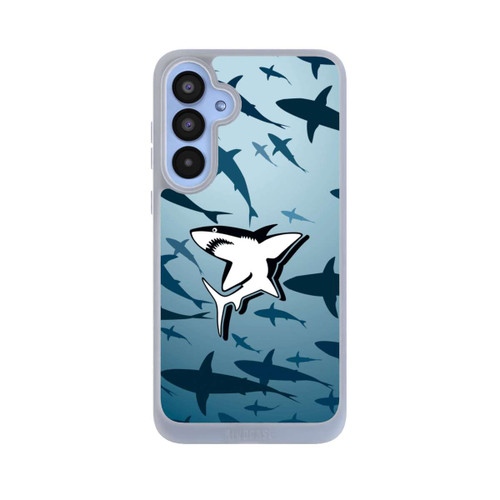 Samsung Galaxy A55 5G NIVOpure Haie Muster Blau