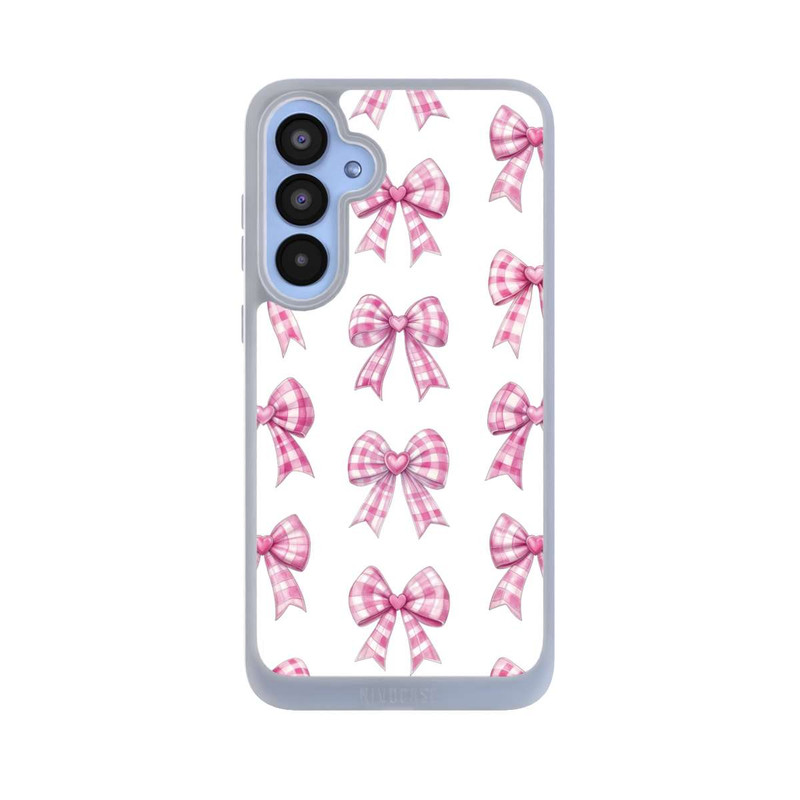 Galaxy A55 5G NIVOpure Pinke Gingham Herzen und Schleifen mit KI