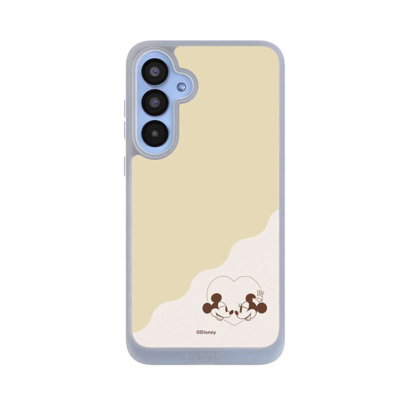 Galaxy A55 5G NIVOpure Mickey and Minnie Love Heart Beige