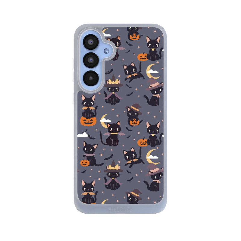 Galaxy A55 5G NIVOpure Cute Halloween Witch Cats and Pumpkins
