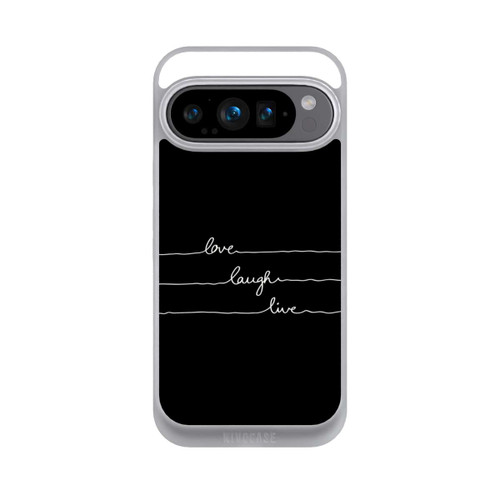 Google Pixel 9 Pro NIVOpure Love Laugh Live blanc/noir