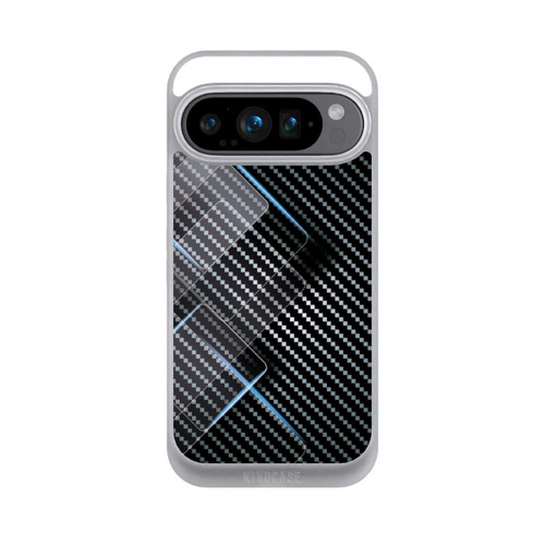 Google Pixel 9 Pro NIVOpure Blaue Linien auf Karbon