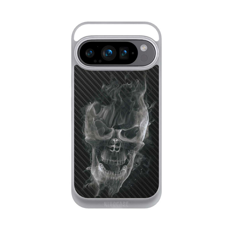 Pixel 9 Pro NIVOpure rauchender Totenkopf Carbon