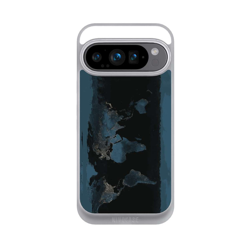 Pixel 9 Pro NIVOpure Carte du Monde Nuit