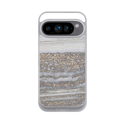 Google Pixel 9 Pro NIVOpure White Glitter Marble Look